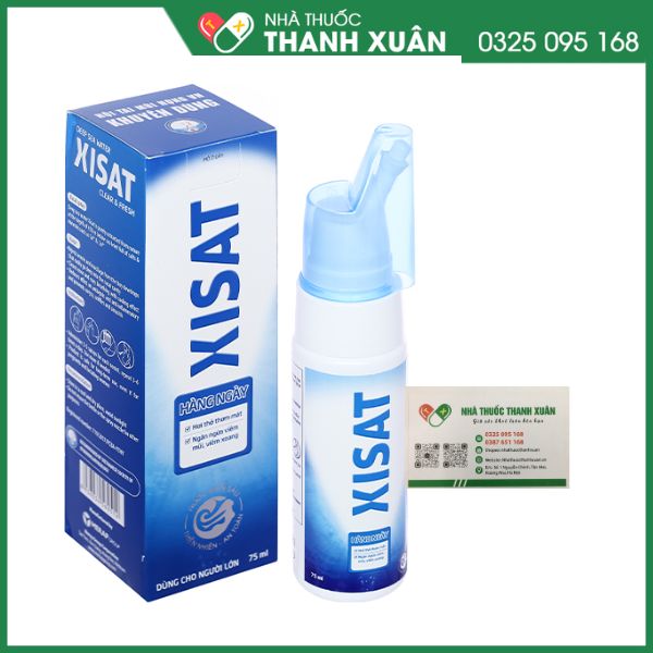 Xisat - giúp làm sạch, thông mũi cho người lớn (75ml)